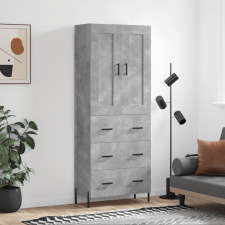 vidaXL betonszürke szerelt fa magasszekrény 69,5 x 34 x 180 cm bútor