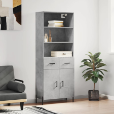 vidaXL betonszürke szerelt fa magasszekrény 69,5 x 34 x 180 cm bútor