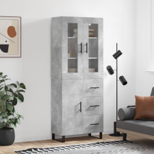 vidaXL betonszürke szerelt fa magasszekrény 69,5 x 34 x 180 cm bútor