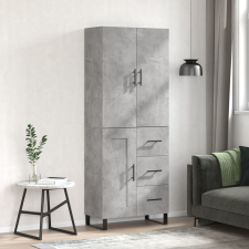 vidaXL betonszürke szerelt fa magasszekrény 69,5 x 34 x 180 cm bútor