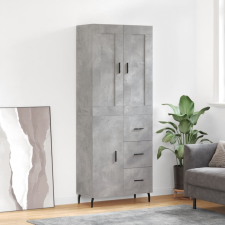 vidaXL betonszürke szerelt fa magasszekrény 69,5 x 34 x 180 cm bútor