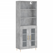 vidaXL betonszürke szerelt fa magasszekrény 69,5 x 34 x 180 cm (3189305) bútor
