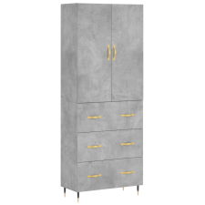 vidaXL betonszürke szerelt fa magasszekrény 69,5 x 34 x 180 cm (3195831) bútor
