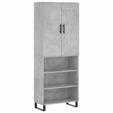 vidaXL betonszürke szerelt fa magasszekrény 69,5 x 34 x 180 cm (3196095) bútor