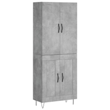 vidaXL betonszürke szerelt fa magasszekrény 69,5 x 34 x 180 cm (3198077) bútor