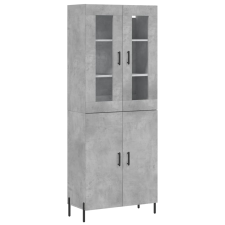 vidaXL betonszürke szerelt fa magasszekrény 69,5 x 34 x 180 cm (3198221) bútor