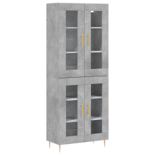 vidaXL betonszürke szerelt fa magasszekrény 69,5 x 34 x 180 cm (3198269) bútor