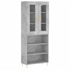 vidaXL betonszürke szerelt fa magasszekrény 69,5 x 34 x 180 cm (3198717) bútor