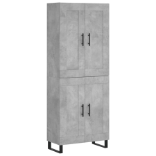 vidaXL betonszürke szerelt fa magasszekrény 69,5 x 34 x 180 cm (3199709) bútor