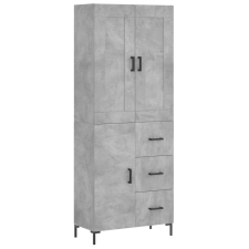 vidaXL betonszürke szerelt fa magasszekrény 69,5 x 34 x 180 cm (3199813) bútor