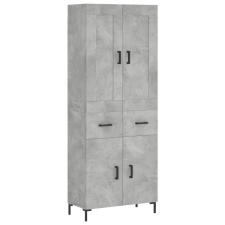 vidaXL betonszürke szerelt fa magasszekrény 69,5 x 34 x 180 cm (3199877) bútor
