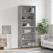vidaXL betonszürke szerelt fa magasszekrény 69,5x32,5x180 cm bútor