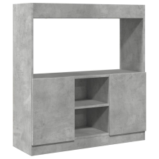 vidaXL betonszürke szerelt fa magasszekrény 92 x 33 x 100 cm (855127) bútor