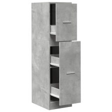 vidaXL betonszürke szerelt fa patikaszekrény 30 x 41 x 118 cm (855163) bútor