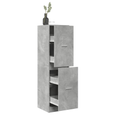 vidaXL betonszürke szerelt fa patikaszekrény 40 x 41 x 144,5 cm bútor