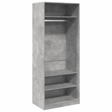 vidaXL betonszürke szerelt fa ruhásszekrény 80 x 50 x 200 cm bútor