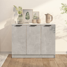 vidaXL betonszürke szerelt fa tálalóasztal 90,5x30x70 cm bútor