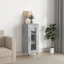 vidaXL betonszürke szerelt fa tálalószekrény 34,5 x 34 x 90 cm bútor