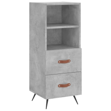 vidaXL betonszürke szerelt fa tálalószekrény 34,5 x 34 x 90 cm (828640) bútor