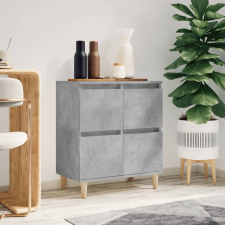 vidaXL betonszürke szerelt fa tálalószekrény 60 x 35 x 70 cm bútor