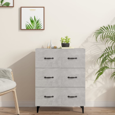 vidaXL betonszürke szerelt fa tálalószekrény 69,5 x 34 x 90 cm bútor