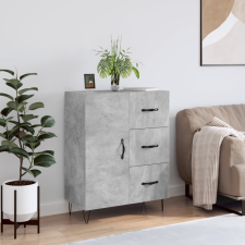 vidaXL betonszürke szerelt fa tálalószekrény 69,5 x 34 x 90 cm bútor