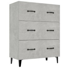 vidaXL betonszürke szerelt fa tálalószekrény 69,5 x 34 x 90 cm (812163) bútor