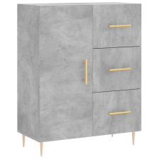 vidaXL betonszürke szerelt fa tálalószekrény 69,5 x 34 x 90 cm (827904) bútor