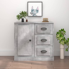 vidaXL betonszürke szerelt fa tálalószekrény 70x35,5x67,5 cm bútor