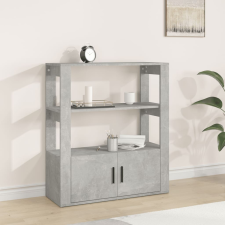 vidaXL betonszürke szerelt fa tálalószekrény 80x30x90 cm bútor