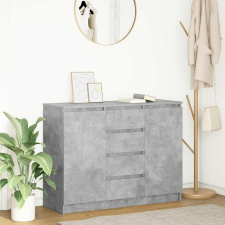 vidaXL betonszürke szerelt fa tálalószekrény fiókos 100,5x35x76 cm bútor