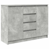 vidaXL betonszürke szerelt fa tálalószekrény fiókos 100,5x35x76 cm (3328447)