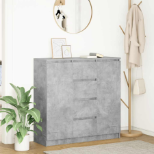 vidaXL betonszürke szerelt fa tálalószekrény fiókos 100,5x35x98,5 cm bútor