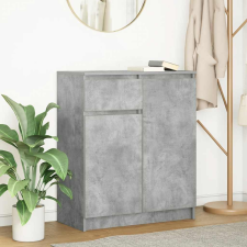 vidaXL betonszürke szerelt fa tálalószekrény fiókos 71x35x84 cm bútor