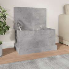 vidaXL betonszürke szerelt fa tárolóláda 50 x 30 x 28 cm bútor