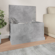 vidaXL betonszürke szerelt fa tárolóláda 70x40x38 cm bútor