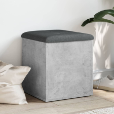 vidaXL Betonszürke szerelt fa tárolópad 42 x 42 x 45 cm bútor