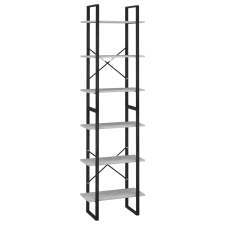 vidaXL betonszürke szerelt fa tárolópolc 60 x 30 x 210 cm (806521) bútor