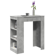 vidaXL betonszürke szerelt fa tárolórekeszes bárasztal 95x47x103,5 cm bútor