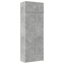 vidaXL betonszürke szerelt fa tárolószekrény 80 x 42,5 x 225 cm (3281353) bútor