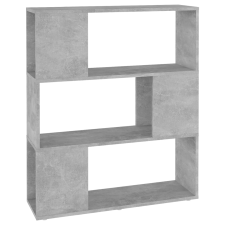 vidaXL betonszürke szerelt fa térelválasztó könyvszekrény 80x24x94 cm (809129) bútor