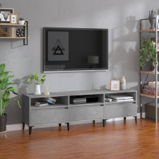 vidaXL betonszürke szerelt fa TV-szekrény 150x30x44,5 cm bútor