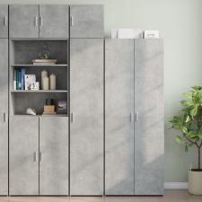 vidaXL betonszürke szerelt fa vékony tárolószekrény 40 x 42,5 x 225 cm bútor