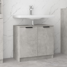 vidaXL betonszürke színű szerelt fa fürdőszobaszekrény 64,5x33,5x59 cm fürdőszoba bútor