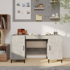vidaXL betonszürke színű szerelt fa íróasztal 140 x 50 x 75 cm íróasztal