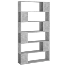 vidaXL betonszürke térelválasztó könyvszekrény 100 x 24 x 188 cm (3082075) bútor