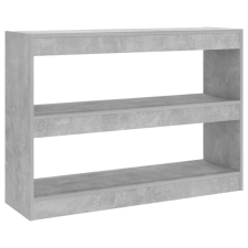 vidaXL betonszürke térelválasztó könyvszekrény 100 x 30 x 72 cm (811740) bútor