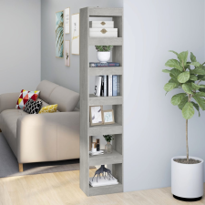 vidaXL betonszürke térelválasztó könyvszekrény 40 x 30 x 198 cm bútor