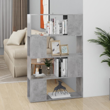 vidaXL betonszürke térelválasztó könyvszekrény 80 x 24 x 124,5 cm bútor