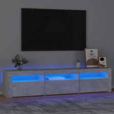 vidaXL betonszürke TV-szekrény LED lámpákkal 180x35x40 cm bútor